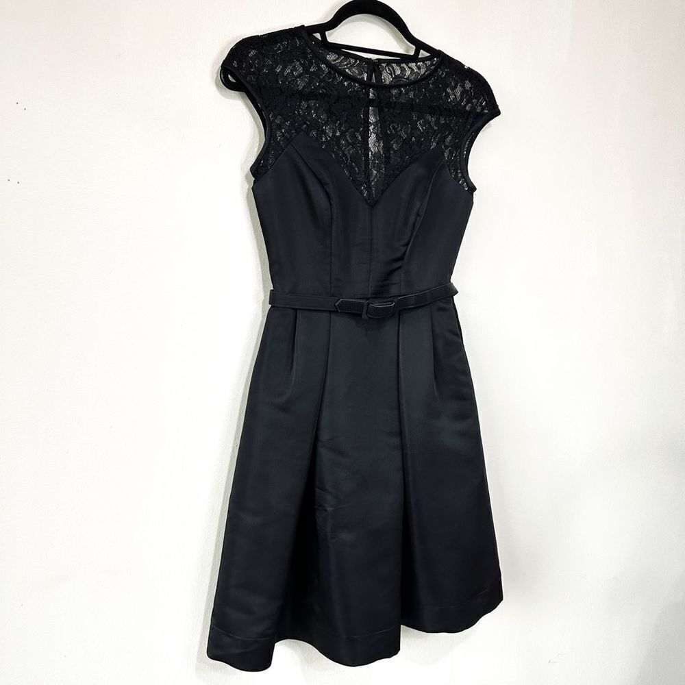 THEIA Lace Pattern Mini Dress - Picture 6 of 13